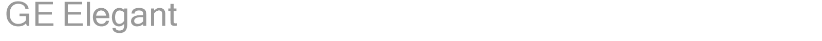 GE Elegant font preview